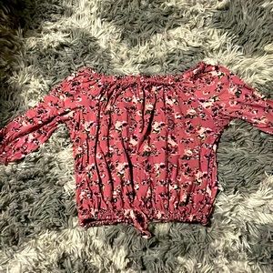 Womens floral crop top